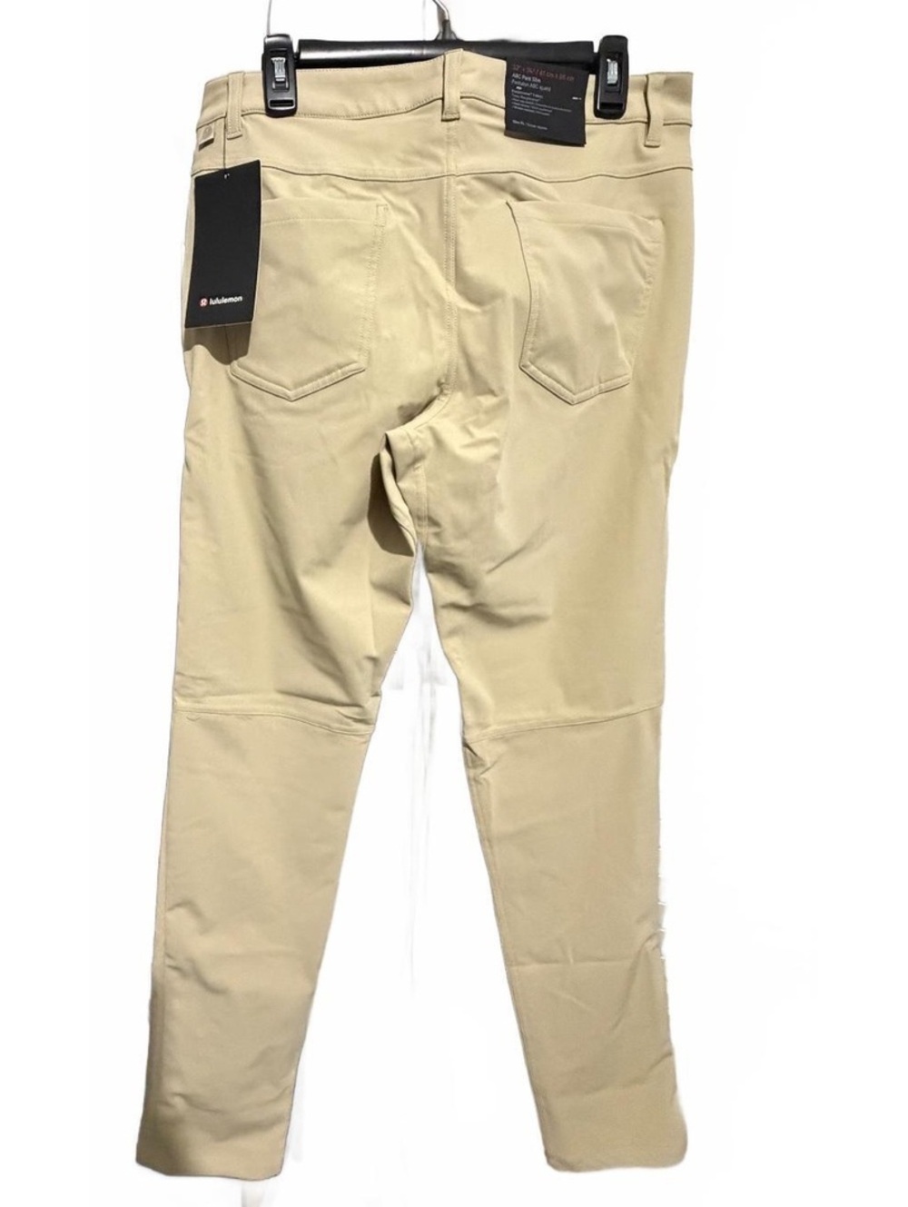 New Lululemon Men's 32 x 34 ABC Slim-Fit 5-Pocket Pants NWT Sold Out Trench Tan